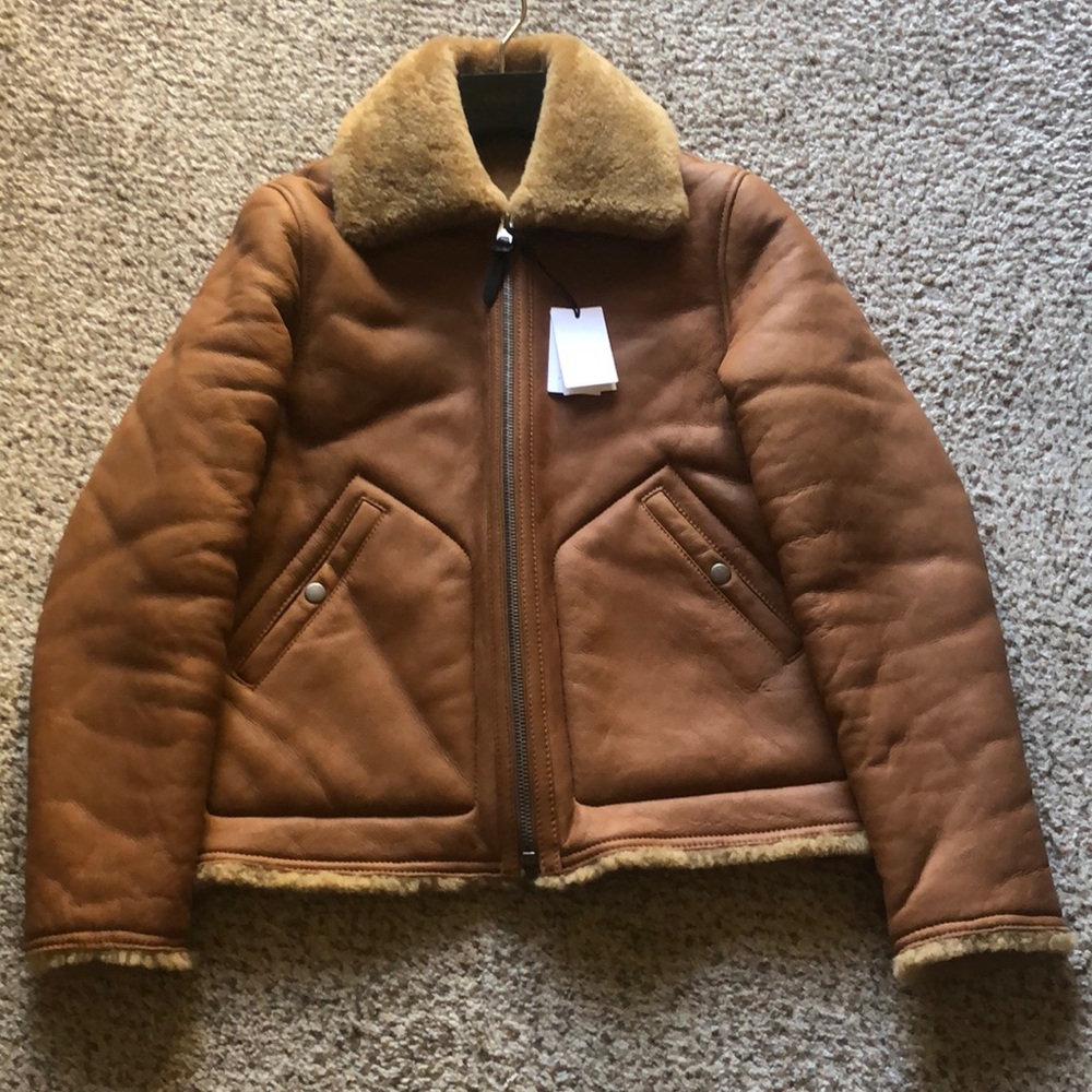 Coach Shearling bomber reversible jacket brand new!